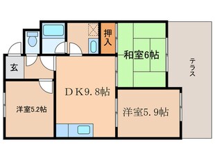 パールハイツ大森の物件間取画像